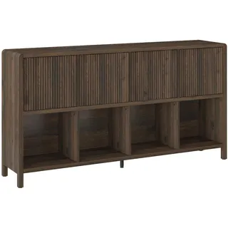 [en.casa] Lukkodso 145 x 77 x 30 cm Walnussoptik