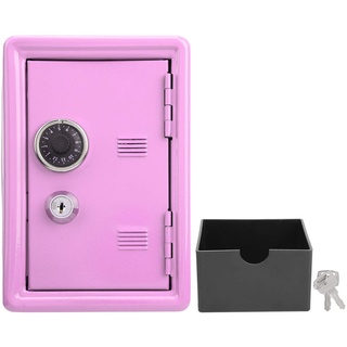 Kid's Coin Bank Locker Safe, Kleiner Safe Aufbewahrungsbox mit einstelligem Kombinationsschloss und Schlüssel, Schließfach Sparschwein mit ausziehbarer