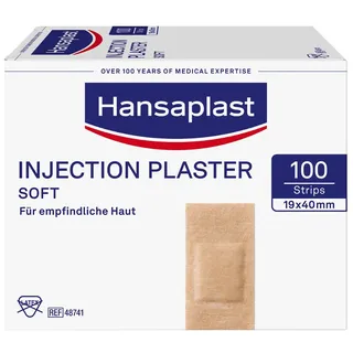 BEIERSDORF HANSAPLAST SOFT INJEKTIONSPFLASTER 1.9x4.0cm STRIP 100 st