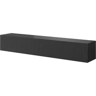 Selsey Veldio TV-Lowboard 175 cm Schwarz Holz/MDF
