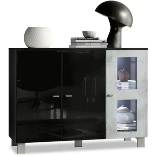 SIDEBOARD Denjo Tür in Beton Oxid Optik