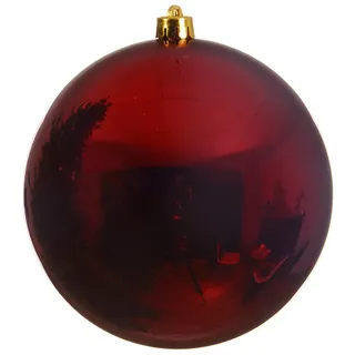 Fizzco Weihnachtskugel, Kunststoff 14cm Oxblood
