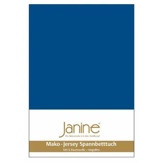 JANINE 5007 Mako-Feinjersey 140 x 200 - 160 x 200 cm royalblau