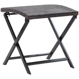 vidaXL Klapphocker Gartenhocker 44 x 44 x 40 cm braun