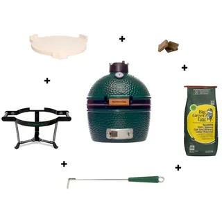 Big Green Egg Holzkohlegrill Set MiniMax Keramik Grün