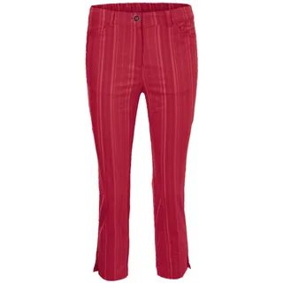 GOLDNER Caprihose Verkürzte Strukturhose rot 42