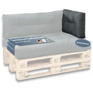 XDREAM Palettenkissen Sitzkissen, Rückenkissen und Seitenkissen (Einzeln oder als Set), passend für handelsübliche Europaletten/ Indoor & Outdoor geeignet grau Seitenkissen
