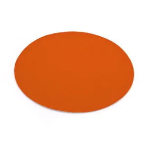 Primaflor Event-Teppich Podium Rund | Orange | Ø30 cm | 2 mm hoch | Messeteppich B1 CFL-S1 | Nadelvlies Meterware | rutschsicherer Messe Bodenbelag für Event, Hochzeit & Ausstellung