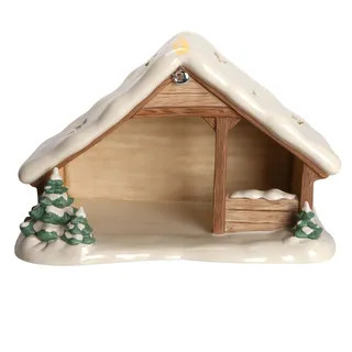 Goebel Weihnachtskrippe Krippenstall mit Schnee - Krippe
