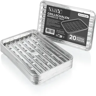 Vaily Alu Grillpfanne Tropfschale Auffangschale 20er Pack