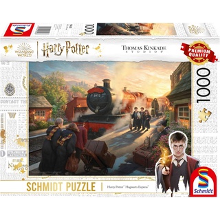 Schmidt Spiele Puzzle Wizarding World, Harry PotterTM Hogwarts ExpressTM von Thomas Kinkade, 1000 Puzzleteile bunt
