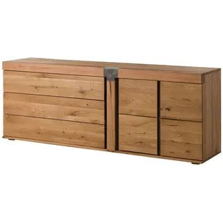 MASSIVMOEBEL24.DE Sideboard Wild-/Zerreiche natur geölt NEW AMSTERDAM #16 - Verschiedene Größen, Farbe:Natur geölt, Größe:200x45x75 cm (BxTxH)