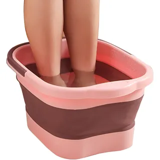 Fussbadewanne Klappbar,Fusswanne Fussbad,Pediküre Fuß,Fussbadewanne Mit Massage, Fußwanne Pool, Tragbares Fussbad, Faltbares Fuß Mit Henkel Helfen Beim Schlafen