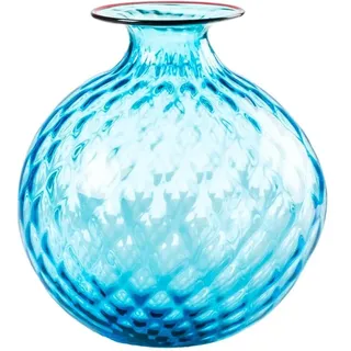 Venini Vase Balloton aus Murano Glas 100.14 AQ Faden RV