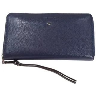 Esprit Damen Geldbörse Portemonnaies Honey Zip Leder Blau 118EA1V029-400
