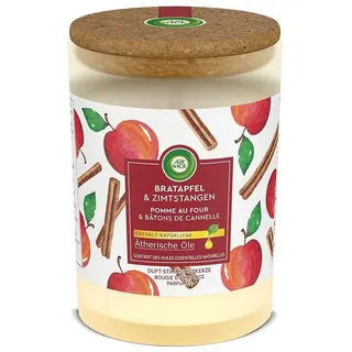 Air Wick Duftkerze Air Wick Duft Stimmungskerze Bratapfel & Zimtstangen 185g
