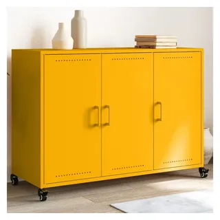 vidaXL Sideboard 100,5 x 72 x 39 cm Senfgelb