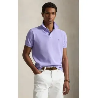 Polo Ralph Lauren für Herren. 710680784441 Das ikonische Poloshirt aus Piqué in Flieder (M), Lässig, Baumwolle, Kurzarm