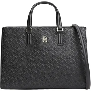 Tommy Hilfiger TH Daily Satchel Mono Umhängetasche Kunstleder Black