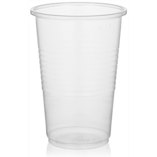LogiPack GeRo 200 Trinkbecher transparent | Eichstrich 0,2l | Bierbecher Plastikbecher Einwegbecher aus Kunststoff PP (Polypropylen)