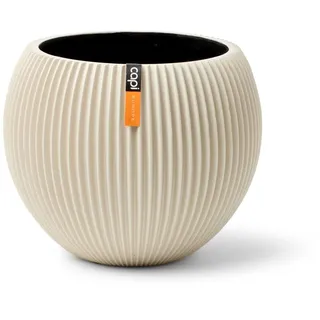 Capi Europe - Gefäß Kugel Groove Colours - 30x25 - Beige - Blumentopf für drinnen - CAPI Indoor - BGVBG104