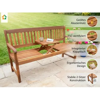 prestige home living outdoor 2-Sitzer 153 x 57 x 88 cm Holz