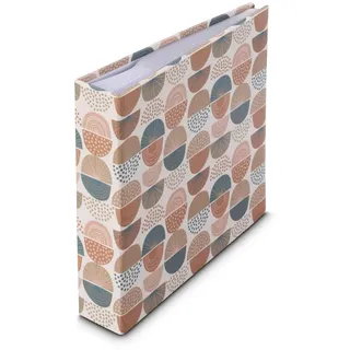 Hama Designline II Retro 10x15 cm | Fotoalbum bunt, Beschriftungsfeld für Daten und Anekdoten, Albumgröße 22,5 x 22 cm, weiße Seiten