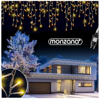 monzana Lichtervorhang LED 15 m Weiß