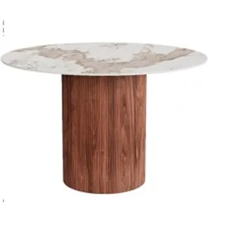KARE DESIGN Esstisch Ruben 71579 Ø 120 cm Holzoptik Braun Walnuss