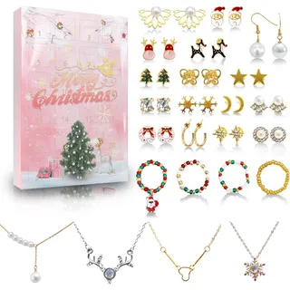 Aitsite Schmuck Adventskalender 2023 Teenager Mädchen, 24 Überraschungen Advents