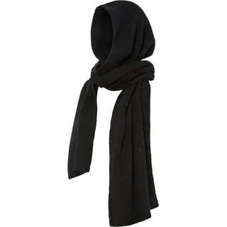 bonprix Schal BONPRIX "Kapuzenschal mit Glitzereffekt", schwarz, Obermaterial: 90% Polyacryl, 10% metallisierte Fasern, Modetücher Schal, aus Polyacryl und metallisierten Fasern, mit Glitzereffekt