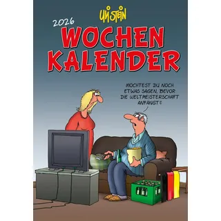 Lappan Verlag Uli Stein Wochenkalender 2026: Taschenkalender mit Spiralbindung und Gummiband: Idealer Planer für unterwegs (Uli Stein Kalender 2026)