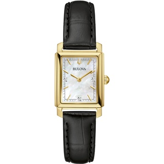 Bulova 97P166 Damen-Armbanduhr Sutton mit Lederband