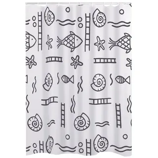 RIDDER Duschvorhang Neptun 180 x 200 cm grau