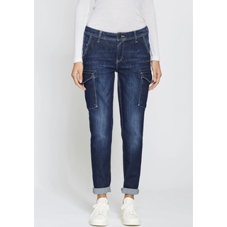 Cargojeans GANG "94AMELIE CARGO" Gr. 30, N-Gr, trueindigo Damen Jeans Weite