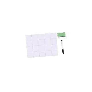 Sewroro 3 Stück Magnetmatte für Kleinteile, 25x20 cm, Weiß | Gummi und Magnet, mit Stift und Radierer, für Reparaturen, Sortiert Kleine Schrauben Zufällige Farbe