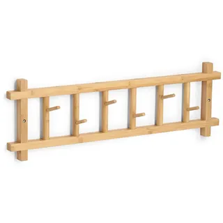Zeller Wandgarderobe Zeller Bambus Schwarz