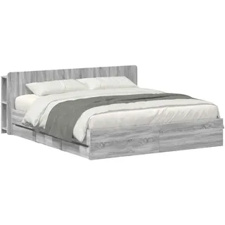 vidaXL Bettgestell 180 x 200 cm Grau