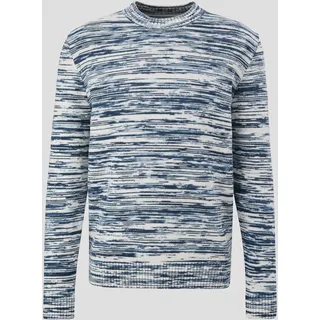 s.Oliver - Strickpullover aus Baumwollmix, Herren, blau, XL