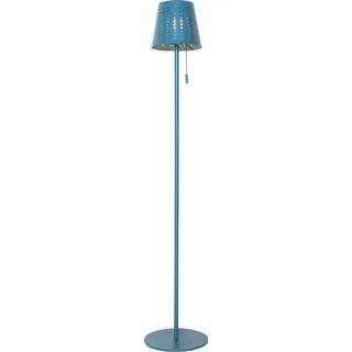 Outdoor Stehleuchte Blau inkl  LED, wiederaufladbar und Solar Ferre - Blau