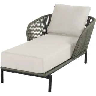 Hartman Arezzo Liegestuhl 70 x 163 x 93 cm schwarz/grün