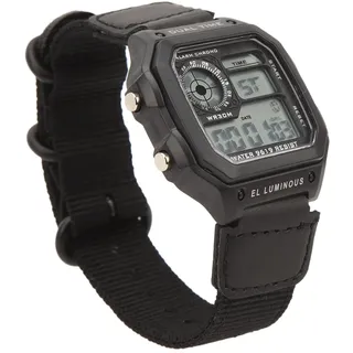 RiToEasysports Digitale Chronographenuhr, Multifunktionale Sportuhr, Armbanduhr, Retro-Stil, Quadratische Elektronische Uhr Zum Angeln und Wandern