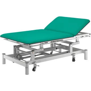 Bobathliege Pro Power mit Kopfteil, Bobath Vojtaliege, Bobath Gymnastikliege, elektrische Bobathliege, Sport-Tec Profi medizinische Vojta-Bobath Liege, Türkis