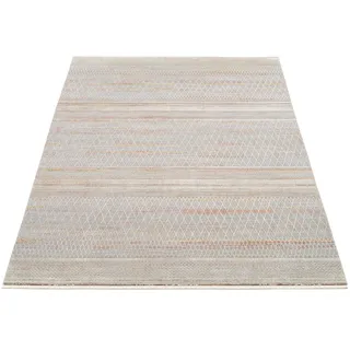 Teppich OCI DIE TEPPICHMARKE "FARBEN MASTER" Teppiche Gr. B/L: 240 cm x 290 cm, 8 mm, 1 St., beige (natur) Esszimmerteppiche Klassisches Muster, eingefasst, in 3-D-Optik