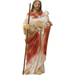 FADEDA Passionsfigur: Jesus der Gute Hirte/Höhe:5 cm/handbemalt/detailgetreue Krippen Figuren - Weihnachten Tisch Dekoration Krippe Zubehör