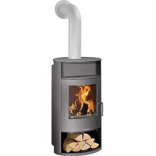 Kaminofen Justus Island Aqua, wasserführend, Stahl Gussgrau / Stahl Gussgrau, 10 kW - 7624 29