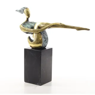 JS GartenDeko Dekofigur Bronzeskulptur Abstrakte Kunst Figur modern H 29 cm Bronze Figur