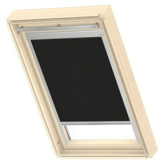 Velux Dachfensterrollo Classic DBL M06 4249  (Farbe: Schwarz - 4249, Farbe Schiene: Aluminium, Manuell)