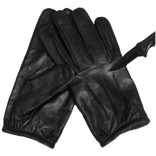 Mil-Tec Lederhandschuhe Security Schnittschutz Handschuhe Kevlar Wasserabweisend M