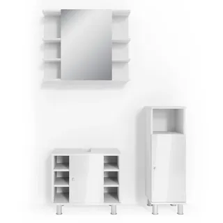 Vicco Fynn 30265 3-tlg. weiß hochglanz